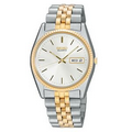 Seiko Men's Two Tone Bracelet Watch w/ Silver-Tone Dial